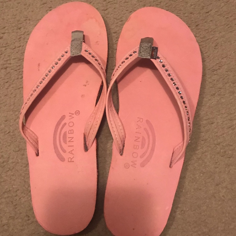 Rainbow Flip Flops